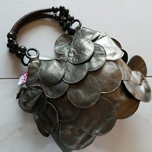 Boho Chic Metallic Shoulder Bag NWT